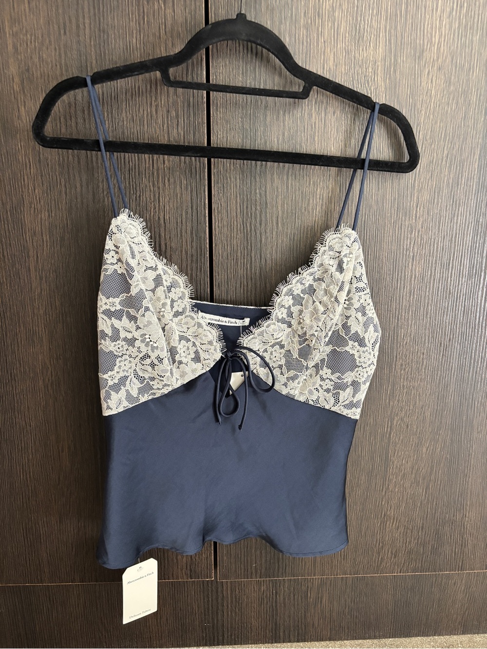 Abercrombie & Fitch Lace and Satin V-Neck Cami